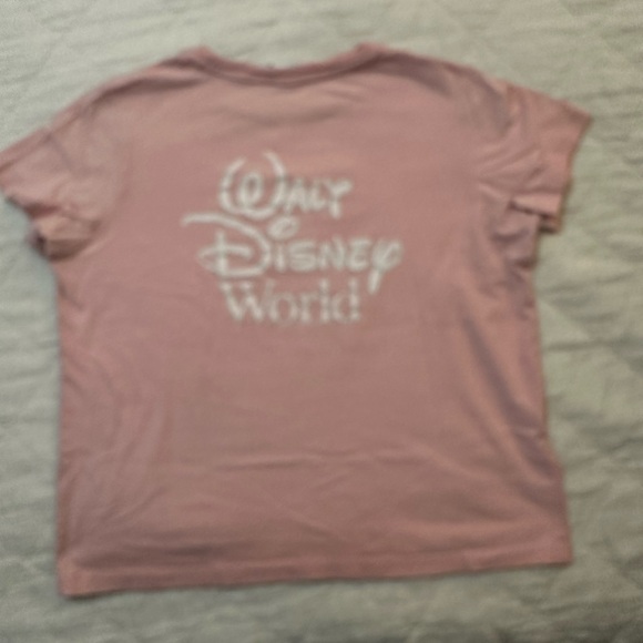 EUC Birthday Cake Cinderella Castle Walt Disney World 50th Anniversary M Crop Tp - Picture 4 of 5